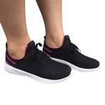 Tênis Feminino Esporte Preto/Rosa Air Sports