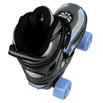 Patins Quad Flash Ajustavel Infantil Azul Traxart 4 Rodas Abec 7