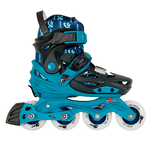 Patins Infantil Hardboot X-Light Azul com Rodas de Led ABEC-9