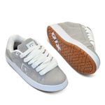 Tênis Qix Combat Suede Cinza Branco Natural