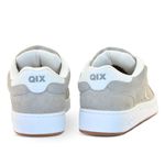 Tênis Qix Combat Suede Cinza Branco Natural