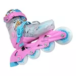 Patins Infantil Starlight Rosa Com Rodas De Led Abec 9