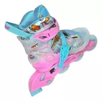 Patins Infantil Starlight Rosa Com Rodas De Led Abec 9