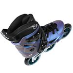 Patins Traxart R3 3 Rodas Azul Holográfico Abec 9 Lançamento