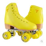 Patins Quad Foxxy Amarelo 4 Rodas Abec 5 Traxart