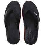 Chinelo Oakley Crowd Masculino - Preto e Vermelho