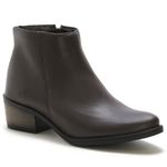 Bota Botinha Feminina Beauty Cano Curto Ziper