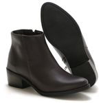 Bota Botinha Feminina Beauty Cano Curto Ziper