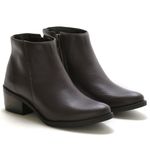 Bota Botinha Feminina Beauty Cano Curto Ziper