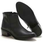 Bota Botinha Feminina Beauty Cano Curto Ziper