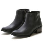 Bota Botinha Feminina Beauty Cano Curto Ziper