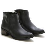 Bota Botinha Feminina Beauty Cano Curto Ziper