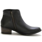 Bota Botinha Feminina Beauty Cano Curto Ziper