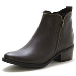 Bota Botinha Feminina Beauty Cano Curto Ziper