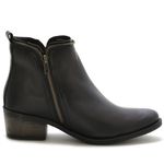 Bota Botinha Feminina Beauty Cano Curto Ziper