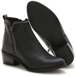 Bota Botinha Feminina Beauty Cano Curto Ziper