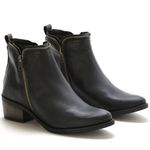 Bota Botinha Feminina Beauty Cano Curto Ziper