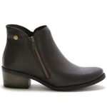 Bota Botinha Feminina Beauty Cano Curto Ziper