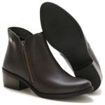 Bota Botinha Feminina Beauty Cano Curto Ziper