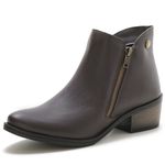 Bota Botinha Feminina Beauty Cano Curto Ziper