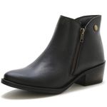 Bota Botinha Feminina Beauty Cano Curto Ziper