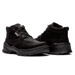 Bota Coturno Em Couro Militar Bull Preto Liso