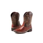 Bota Texana Country Masculina Cano Longo Marrom