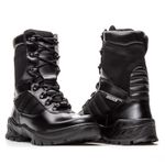 Coturno Bota Militar Tática Airsoft Policial Kaiten Preto Liso 