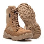 Bota Coturno Militar Couro Leopard Padrão Exército Brasileiro