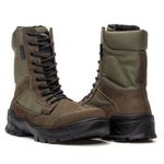 Bota Coturno Militar Couro Leopard Padrão Exército Brasileiro