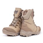 BOTA MILITAR ACERO COURO MAMUTE PRO DESERT