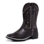 Bota Texana Country Masculina Cano Longo Marrom