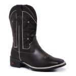 Bota Texana Country Masculina Cano Longo Marrom