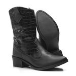 Bota Texana Botinha Western Feminina Cano Médio