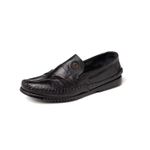 Sapatilha Mocassim Masculino 100% Couro Bovino Preta