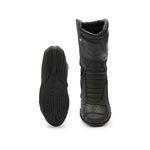 Bota Motociclista Motors Couro Acero Speed Low Track Preto e Vermelho