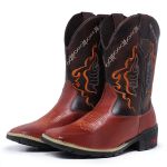 Bota Texana Country Masculina Cano Longo Marrom