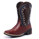 Bota Texana Country Masculina Cano Longo Marrom