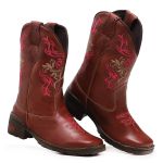 Bota Botina Texana Feminina Cano Longo Country