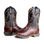 BOTA TEXANA MASCULINA SOLA JUMP BORDADA FB41 AVESTUZ 