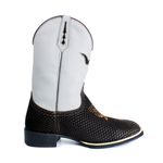 BOTA TEXANA COUNTRY MASCULINA BORDADA BOI REPLICA SNIKER BRANCA FB21B