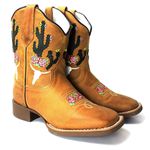 BOTA TEXANA HOPPER FEMININA BORDADA FB89 - FRANCA BOOTS 