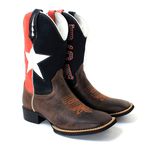 BOTA TEXANA MASCULINA BANDEIRA CANO MEDIO FB84