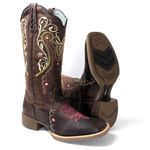 BOTA TEXANA FEMININA HOPPER BORDADA FB142