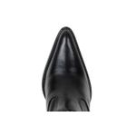 Texana Montaria Feminina Over The Knee Salto Alto Em Couro Mamute PRETO
