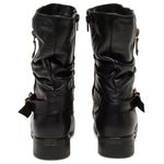 Bota Feminina em Couro Mustang Preto