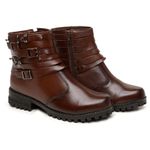 Bota Feminina em Couro Steel Marrom Tabaco - Atemporal e Versátil