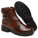 Bota Feminina em Couro Steel Marrom Tabaco - Atemporal e Versátil