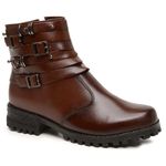 Bota Feminina em Couro Steel Marrom Tabaco - Atemporal e Versátil