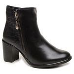 Bota Couro Feminina California Preto